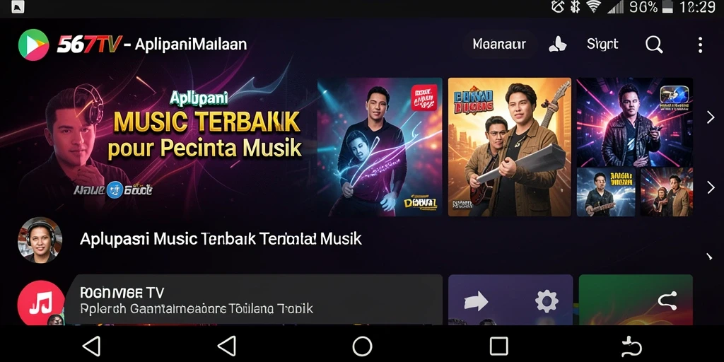 Tampilan gameplay 567TV menunjukkan antarmuka yang menarik dan koleksi lagu lengkap.