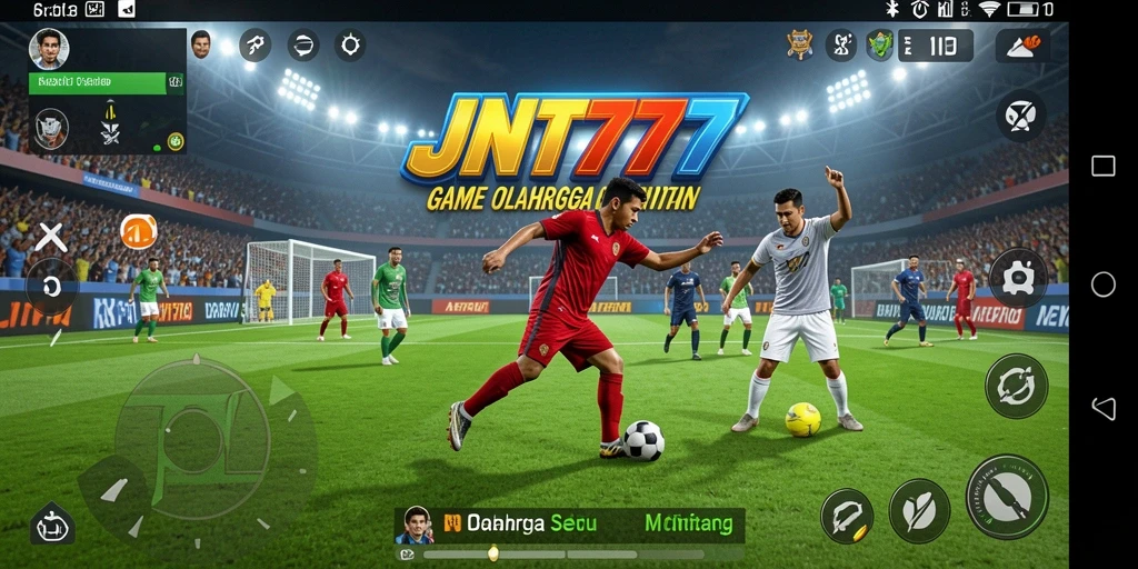 Tampilan gameplay menarik dari JNT777 yang menunjukkan aksi olahraga dalam permainan.