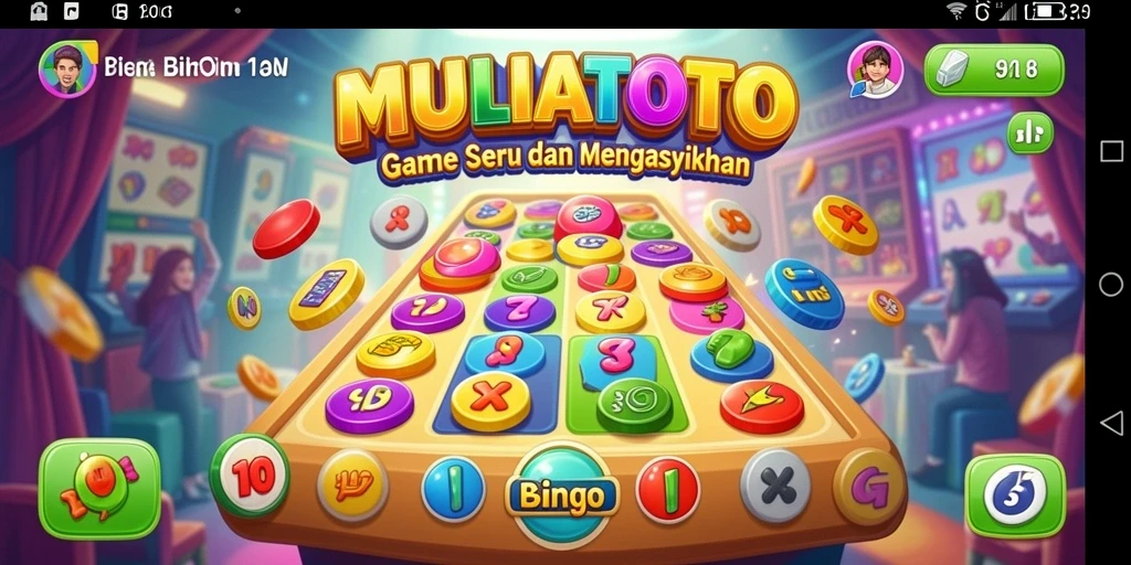 Screenshot gameplay yang menampilkan keseruan bermain Bingo di MULIATOTO.